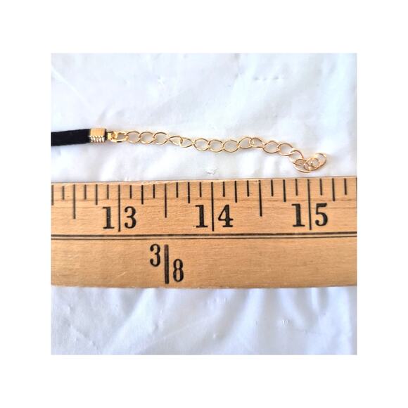 Choker Necklace Black Set of 3 Beaded Drop NWT Gothic Witchy Grunge Edgy - Picture 6 of 6